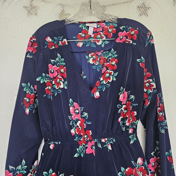 Isabel Maternity XLarge Pleated Floral Tie Back Maxi Dress Flowy Cottagecore - Picture 5 of 16